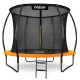 Neo-Sport NS-08C201 sodo batutas su vidiniu tinklu 252 cm (8ft), oranžinis