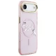 Karl Lagerfeld IML Choupettes Karl Script Logo MagSafe dėklas telefonui iPhone Air, rožinis