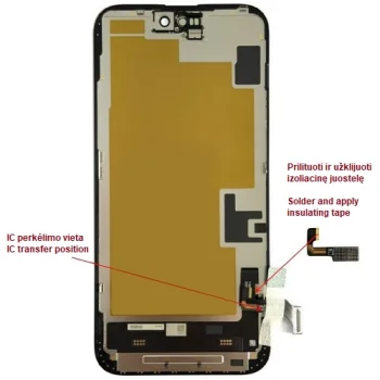 Ekranas iPhone 15 Plus, LTPO Soft OLED, 60 Hz, 6.69"