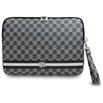 DKNY 16" nešiojamojo kompiuterio dėklas Checkered Pattern, juodas