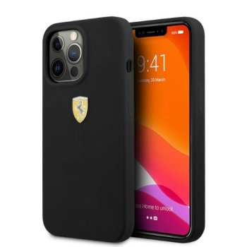 Ferrari dėklas iPhone 13 / 13 Pro su MagSafe, juodas