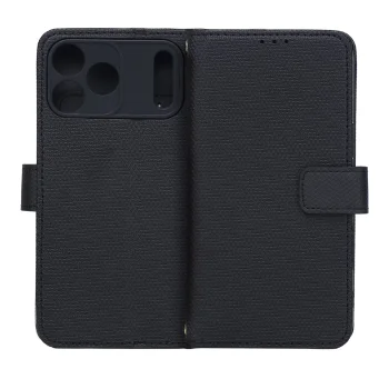 Atverčiamasis dėklas Smart Triangle skirtas iPhone 17 / 18 Pro Max 6.9", juodas