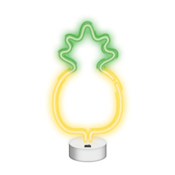 Neolia Pineapple LED Neon Sign on Stand Yellow-Green