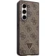 Dėklas Guess Leather 4G Triangle Strass telefonui Samsung Galaxy Z Fold 5, rudas