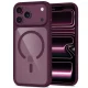 Tech-Protect MagOne CC MagSafe dėklas ir 2 apsauginiai stiklai iPhone 18 / 17 Pro Max, Dark Cherry