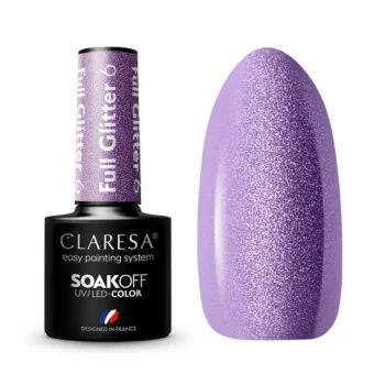 Gelinis nagų lakas Claresa Full Glitter 6, 5 g