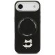 Karl Lagerfeld Choupette Pin MagSafe dėklas telefonui iPhone Air, juodas