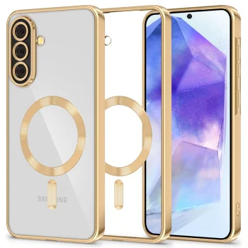 Tech-Protect MagFlex MagSafe dėklas Samsung Galaxy A56 5G - Transparent Gold