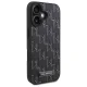 Karl Lagerfeld dėklas, skirtas iPhone 16 Plus, Leather Monogram Metal Logo, juodas