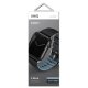 Uniq Linus Airosoft silikoninis dirželis Apple Watch 42/44/45/49mm, juodas