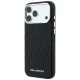 Karl Lagerfeld Grained Allover Logo MagSafe dėklas iPhone 17 / 18 Pro Max, juodas