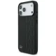 Mercedes dėklas iPhone 17 Pro Max telefonui Leather Laurel Leaves MagSafe, juodas