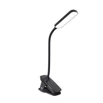 Prisegama LED skaitymo lempa Wozinsky VT-01 su 80 cm USB-C laidu, juoda