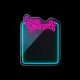 Forever Light LOVE YOURSELF neoninis veidrodis, mėlynas/rožinis