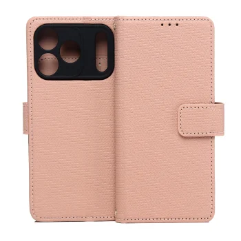 Atverčiamas dėklas Smart Triangle skirtas iPhone 17 Pro 6.3", rožinis