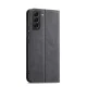 Atverčiamas dėklas Samsung Galaxy S23+ Magnet Fancy Case su piniginės ir stovo funkcija, juodas