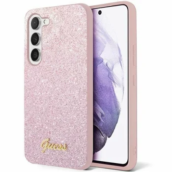 Samsung Galaxy S24+ Plus (SM-S926) Guess Glitter Script Case Cover, Pink