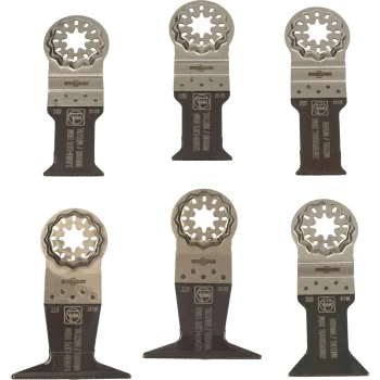Daugiafunkcio įrankio pjūklelių rinkinys Fein Best of E-Cut Starlock Wood & Metal, 6 vnt.