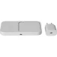 Samsung Wireless Charger Duo 15W belaidis įkroviklis su adapteriu ir laidu, baltas