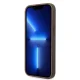 Guess dėklas iPhone 15 Plus telefonui 4G Big Metal Logo, rudas