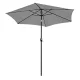 Sulankstomas sodo ir balkono skėtis Longwell 138049, 210 cm, pilkas