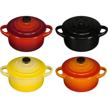 Keramikinių mini puodelių rinkinys Le Creuset 4 vnt., 0.25 l, įvairių spalvų