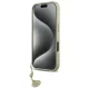 Guess dėklas iPhone 16 Plus telefonui 4G Charms Collection, juodas