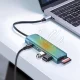 Ugreen CM195 6-in-1 USB-C šakotuvas - HDMI, 2x USB-A, PD, SD/TF, pilkas