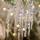 Acrylic Christmas Tree Icicle Ornaments, 12 Pcs