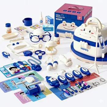 Doctor and Dentist Play Set in a Carrying Case