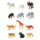 Ikonka Animal Figures Set (Sea, Wild, Farm, Dinosaurs), 48 pcs