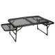 Sulankstomas kempingo stalas LUARO KX3186_1, 87x40x27 cm, juodas