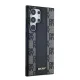 DKNY Leather Checkered Mono MagSafe dėklas Samsung Galaxy S24 Ultra, juodas