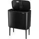 Rūšiavimo šiukšliadėžė Brabantia Bo Touch Bin, 11 + 23 l, matinė juoda