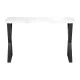 Cosmetic Manicure Table Momo 04-BL, White and Black