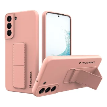 Dėklas su stovu Wozinsky Kickstand Case telefonui Samsung Galaxy S22+, rožinis