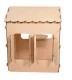 Medinis sodo namelis vaikams Case 108389 su lenta ir staliuku, 86x137x105 cm