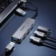 Orico YSB4-U2 USB-C šakotuvas 5-in-1 su PD 65W, pilkas