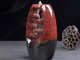Ceramic Waterfall Incense Burner with 10 Cones, Red