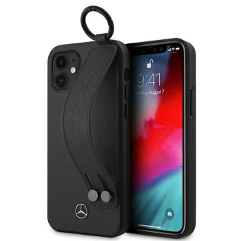 Mercedes-Benz iPhone 12 mini dėklas Strap Line, juodas