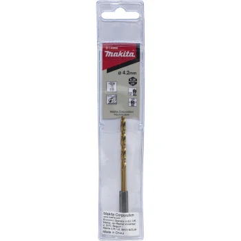 Makita metalo grąžtas HSS-TiN 4.2 x 95 mm, 1/4" šešiakampis kotelis