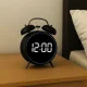 Digital LED Alarm Clock with USB-C Power, Black