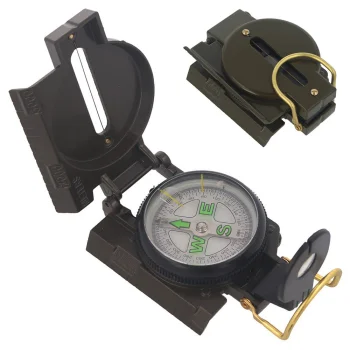 Metalinis kompasas US Army Style 14013, žalias