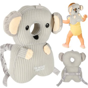 Apsauginė vaikiška galvos ir nugaros pagalvė-kuprinė Koala