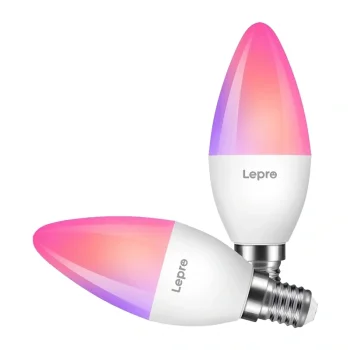 Išmanioji LED lemputė Lepro BC1-EU-2-W E14 Wi-Fi Bluetooth, 2 vnt.