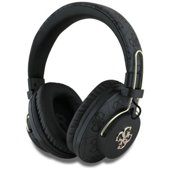 Belaidės ausinės Guess ENC Metal 4G Logo, juodos