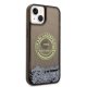 Karl Lagerfeld Liquid Glitter RSG dėklas iPhone 14 Plus / 15 Plus, juodas