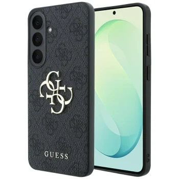 Guess Embossed 4G Ring Classic Logo MagSafe Case for Samsung Galaxy S26 FE - Black