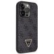 Guess dėklas iPhone 14 Pro su dirželiu Crossbody 4G Metal Logo, juodas