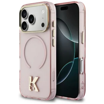 Karl Lagerfeld IML K Head MagSafe dėklas iPhone 18 Pro Max / 17 Pro Max, rožinis